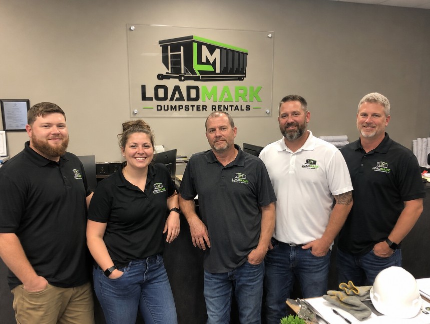 The Loadmark Dumpster Rentals team that handles dumpster rental bookings in Manteca, CA